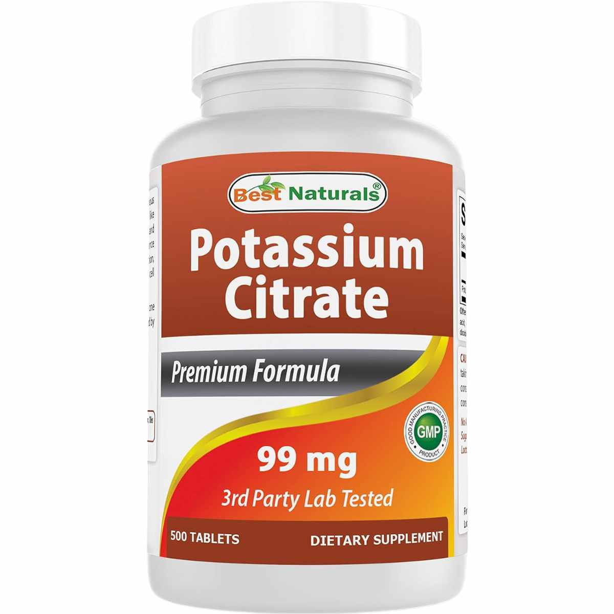 Citrato de potasio, 99 mg, 120 cápsulas