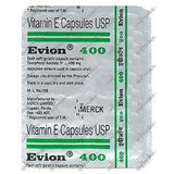 Merck Evion Vitamina E 400mg - 10 Cápsulas (5 Pack) - Puro Estado Fisico