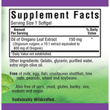 Bluebonnet Oil of Oregano Leaf Extract - 60 Capsulas Blandas - Puro Estado Fisico