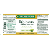 Nature's Bounty Echinacea 400 mg - 100 Cápsulas - Puro Estado Fisico