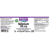 Bluebonnet Selenium 200 mcg - 90 Cápsulas De Origen Vegetal - Puro Estado Fisico