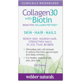Webber Naturals Collagen30 with Biotin - 120 Tabletas - Puro Estado Fisico