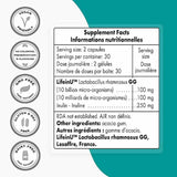 Lactobacillus Rhamnosus 10 Billion CFU - 60 Cápsulas - Puro Estado Fisico