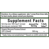 Micro Ingredients Organic Mucuna Powder - 1 lb - Puro Estado Fisico