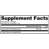 Jarrow Formulas Coenzima Co-Q10 - 120 Cápsulas Blandas - Puro Estado Fisico