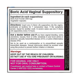 NutraBlast Boric Acid 600mg - 30 Supositorios - Puro Estado Fisico