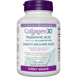 Webber Naturals Collagen30 with Hyaluronic Acid - 180 Tabletas - Puro Estado Fisico
