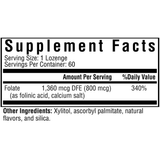 Seeking Health Folinic Acid - Cereza - 60 Pastillas - Puro Estado Fisico