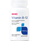 GNC Vitamin B-12 - 100 Tabletas Vegetarianas - Puro Estado Fisico