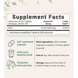 Micro Ingredients Biotin - 365 Capsules - Puro Estado Fisico