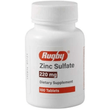 Rugby Zinc Sulfate - 220 mg - 100 Tabletas - Puro Estado Fisico
