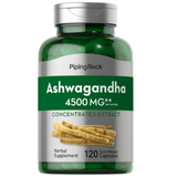 Piping Rock Ashwagandha 4500 mg - 120 Cápsulas de Liberación Rápida - Puro Estado Fisico