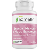 Ez Melts Energy Memory & Mood Enhancer - Bayas de Cereza - 60 Tabletas - Puro Estado Fisico