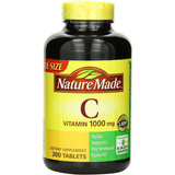 Nature Made Vitamin C 1000 mg - 300 Tabletas - Puro Estado Fisico