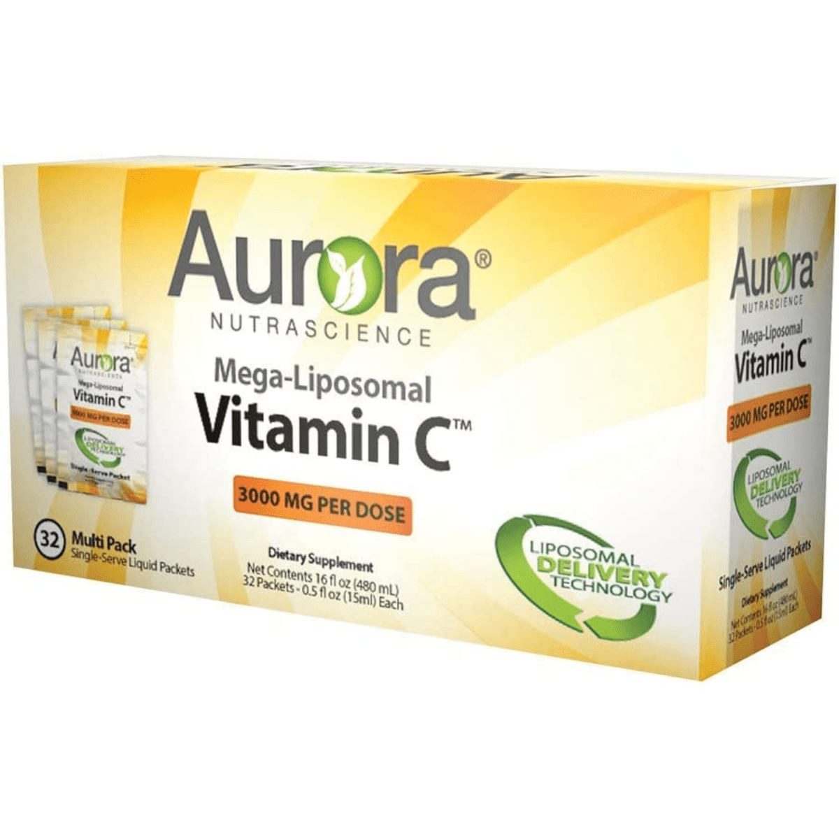 Aurora Nutrascience Vitamin C 32 Paquetes Puro Estado Fisico