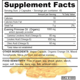 Deva Nutrition Evening Primrose Oil - 90 Cápsulas Veganas - Puro Estado Fisico