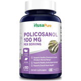 NusaPure Policosanol 100 mg - 180 Cápsulas Vegetales - Puro Estado Fisico