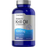 Horbaach Antarctic Krill Oil with Astaxanthin - 300 Cápsulas Blandas - Puro Estado Fisico