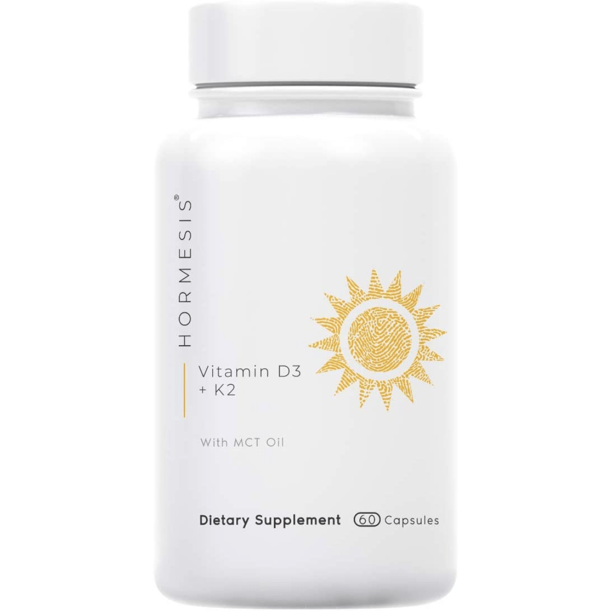 Hormesis Vitamin D3 + K2 with MCT Oil 60 Cápsulas Puro Estado Fisico