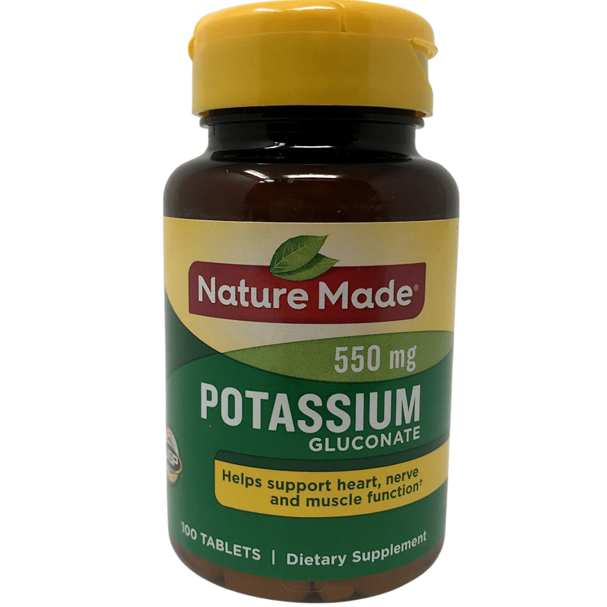Potassium Gluconate 550 mg 100 Tabletas Puro Estado Fisico