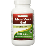 Best Naturals Aloe Vera Gel 5000 mg - 250 Cápsulas Blandas - Puro Estado Fisico