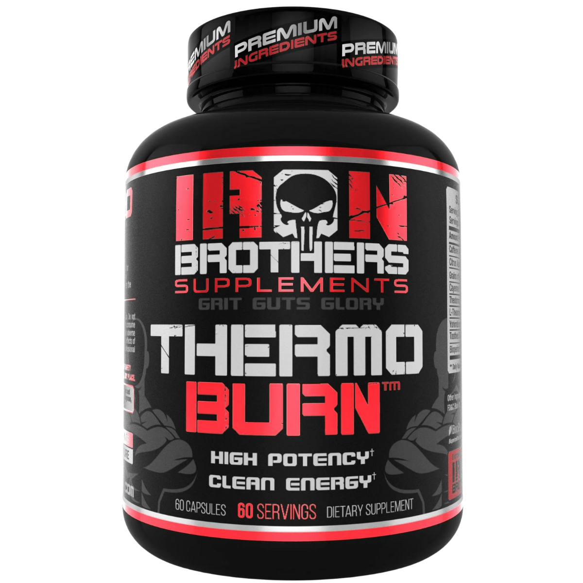 Iron Brothers Supplements Thermogenic Fat Burner 60 Cápsulas Puro