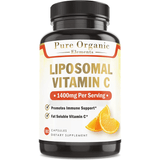 Pure Organic Elements Liposomal Vitamin C 1400 mg - 180 Cápsulas - Puro Estado Fisico