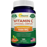 aSquared Nutrition Complejo de Vitamina C - 180 Cápsulas - Puro Estado Fisico