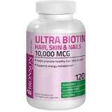 Bronson Biotina 10,000 mcg - 120 Cápsulas Vegetarianas - Puro Estado Fisico