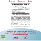 Jarrow Formulas SAMe 400 mg - 60 Tabletas - Puro Estado Fisico