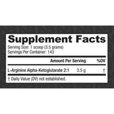 NutraBio Arginina AKG - 500 g - Puro Estado Fisico