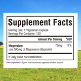 Innate Vitality - Glicinato de Magnesio (500 mg - 120 Cápsulas Vegetarianas)