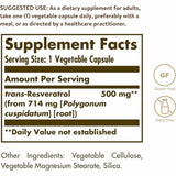 Solgar - trans-Resveratrol (500 mg - 30 Cápsulas Vegetales)