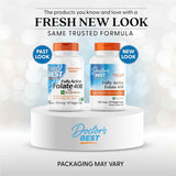 Doctor’s Best Folato con Quatrefolic 400 mcg - 90 Cápsulas Vegetales