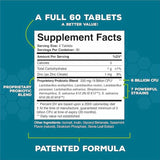 Great Oral Health Probioticos Dentales - Sabor Menta - 60 Tabletas Masticable - Tabla Nutricional - Puro Estado Físico