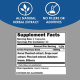 VH Nutrition VARIDUX Apoyo Vascular - 60 Cápsulas - Tabla Nutricional - Puro Estado Físico