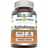 Amazing Nutrition Nattokinase 100 mg - 90 Cápsulas Vegetales - Puro Estado Físico