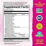 Garden of Life Probioticos 50 Mil Millones - 30 Cápsulas Vegetarianas - Tabla Nutricional - Puro Estado Físico