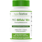 Hyperbiotics Probiótico PRO-Bifido 50+ Refuerzo Inmunitario y Digestivo para Adultos Mayores 3 Mil Millones CFU - 60 Tabletas de Liberación Prolongada - Puro Estado Físico