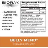 Bioray Belly Mend Mezcla Probiótica con Hongos Medicinales - 60 ml - Tabla Nutricional - Puro Estado Físico
