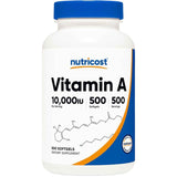 Nutricost Vitamina A 10000 IU - 500 Cápsulas Blandas - Puro Estado Físico