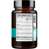 PhiNaturals Citrato de Magnesio 400 mg - 180 Cápsulas Vegetales - Tabla Nutricional - Puro Estado Físico