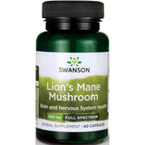 Swanson Hongo Melena de León 500 mg - 60 Cápsulas - Puro Estado Físico
