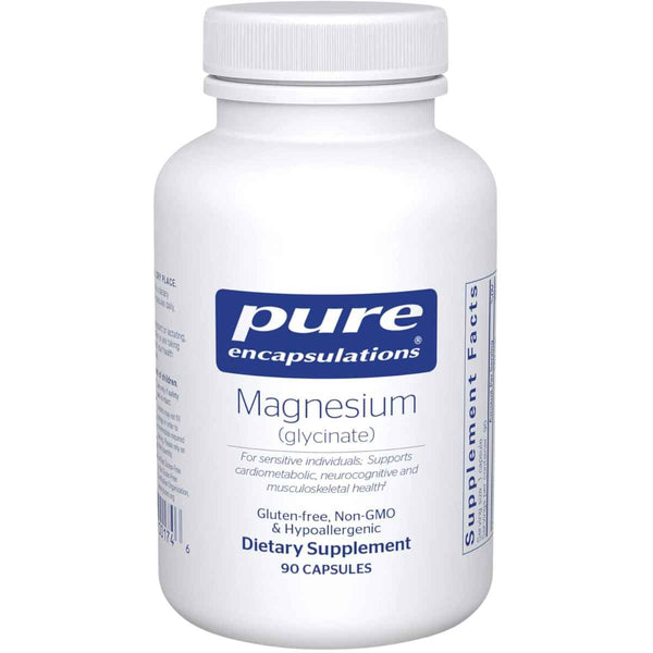 Pure Encapsulations Glicinato de Magnesio - 90 Cápsulas - Puro Estado Físico