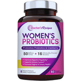 Doctor's Recipes Probióticos Para Mujeres 50 Mil Millones CFU - 60 Cápsulas Vegetales - Puro Estado Físico