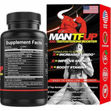 MANTFUP Potenciador de Testosterona - 60 Comprimidos - Tabla Nutricional - Puro Estado Físico