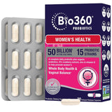 Bio360 Suplemento Probiótico para Salud Digestiva Inmunológica y Vaginal 50 Mil Millones CFU - 30 Cápsulas de Liberación Retardada - Puro Estado Físico
