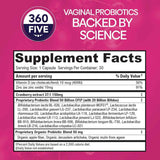 Bio360 Suplemento Probiótico para Salud Digestiva Inmunológica y Vaginal 50 Mil Millones CFU - 30 Cápsulas de Liberación Retardada - Tabla Nutricional - Puro Estado Físico