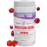 Holistic Method Magnesio 400 mg - Sabor Cereza - 120 Gomitas - Puro Estado Físico