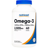Nutricost - Omega-3 (1200 mg EPA / 850 mg DHA - 120 Cápsulas Blandas)